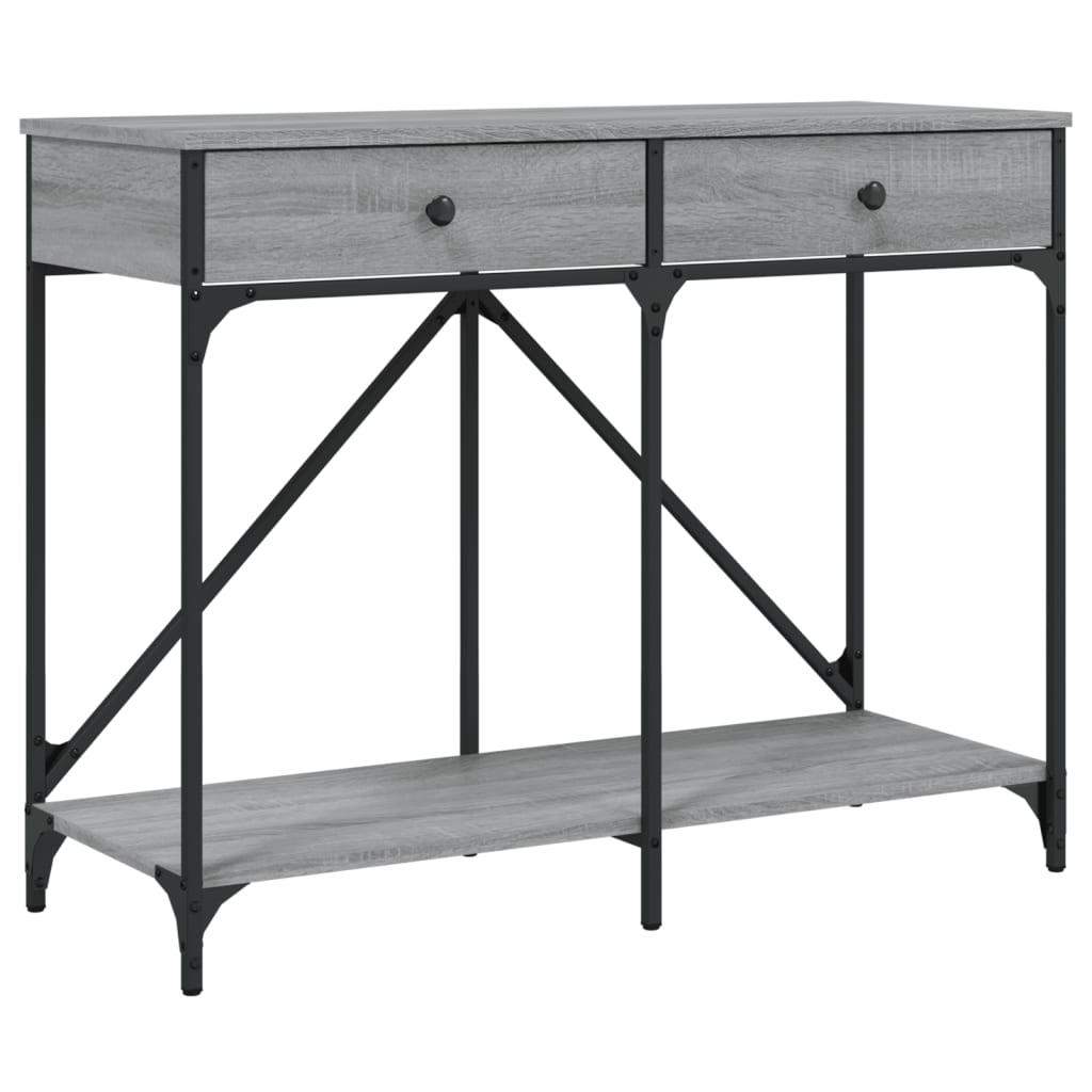 Console Table Grey Sonoma 100x39x78.5 cm Engineered Wood